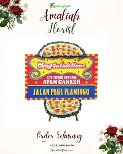 Bunga Papan Congratulation di Tinjoman Lama